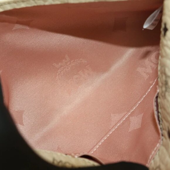 MCM Visetos Envelope Clutch - Beige - Picture 6 of 12